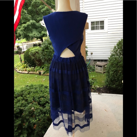 ABS By Allen Schwartz royal blue dress - Picture 4 of 7